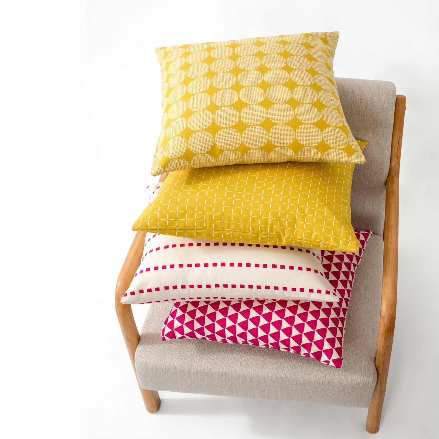 Funda de Cojín Camomila Mostaza