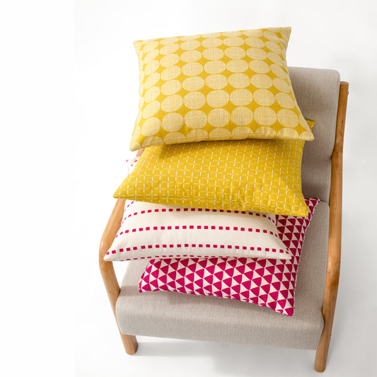 Funda de Cojín Camomila Mostaza