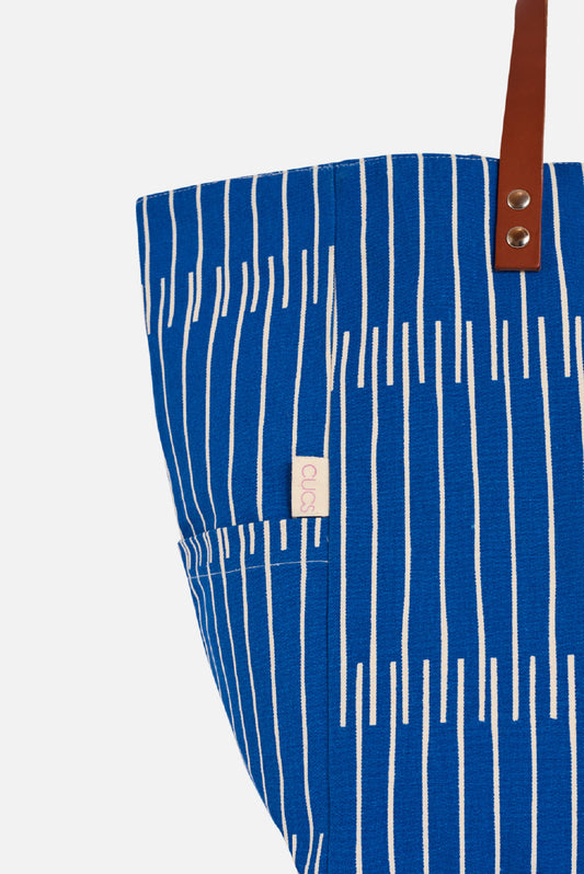 bolso perfecto rayas on/off azul