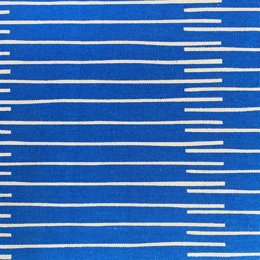 tela por metros Lithica blanco sobre azul