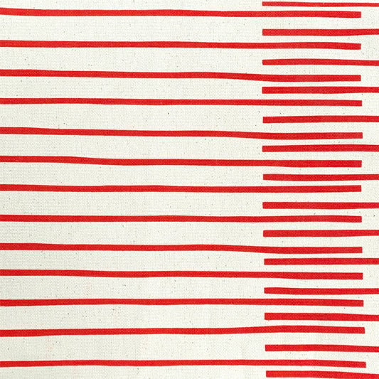 tela por metros rayas Lithica rojo anaranjado