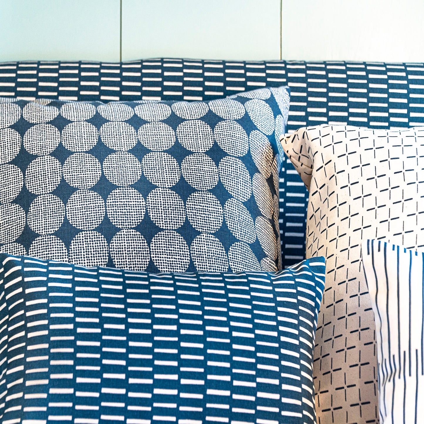 Funda de Cojín Camomila Azul