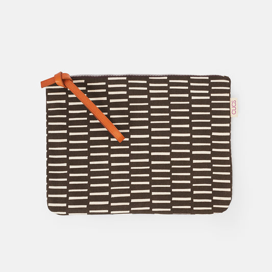 bolso de mano vigas marrón